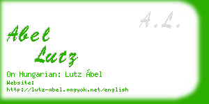 abel lutz business card